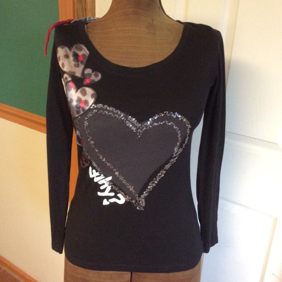 Desigual Tops - Desigual Designer T-shirt (Why?)